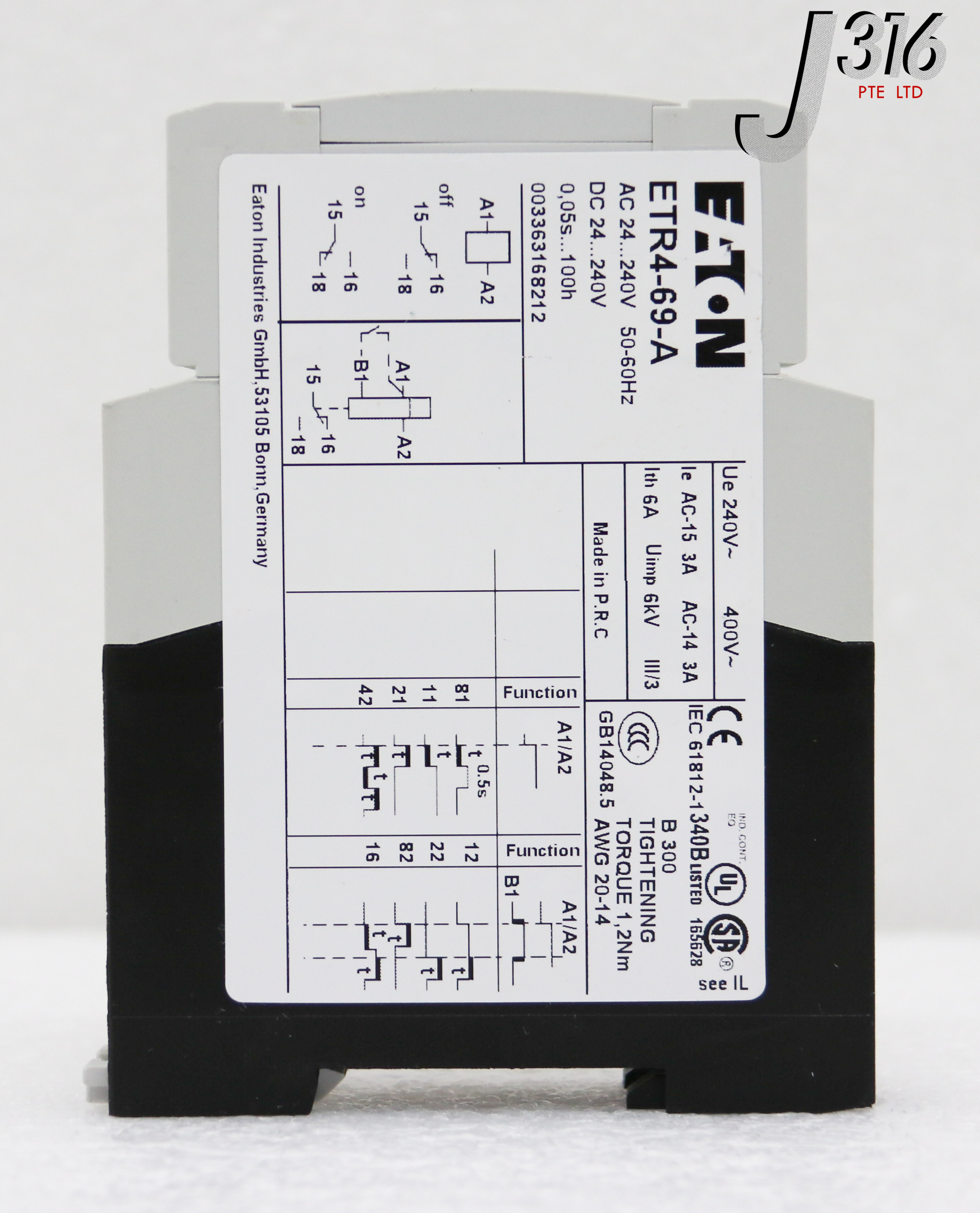 34576 EATON TIMING RELAY ETR4-69-A | eBay